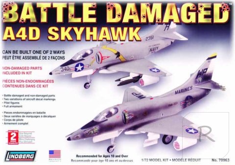 Model Plastikowy Do Sklejania Lindberg (USA) Odrzutowiec A4D Skyhawk