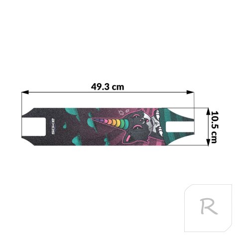 Grip tape papier ścierny do hulajnogi Pro - Rainbow Cat