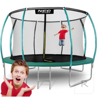 Trampolina ogrodowa profilowana 14ft/435cm z siatką wewnętrzną Neo-Sport