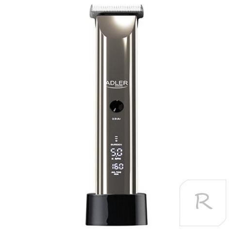 Adler Hair Clipper AD 2834 Cordless or corded, Number of length steps 4, Silver/Black